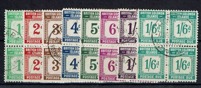 Image of British Solomon Islands/Solomon islands SG D1/8 FU British Commonwealth Stamp